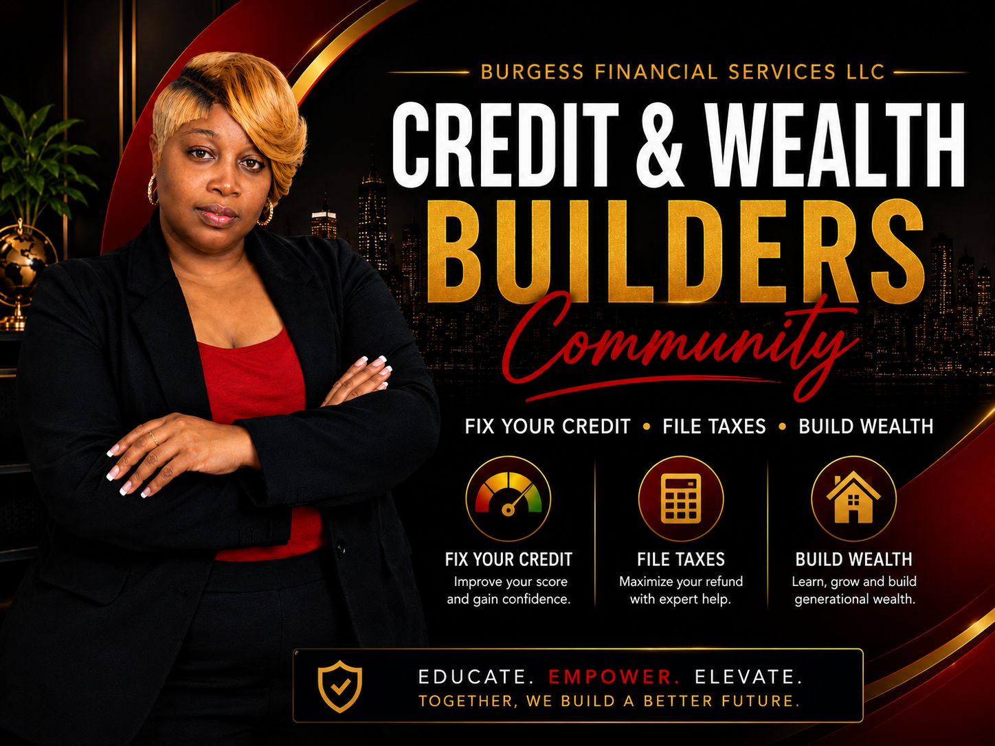 Credit & Wealth Builders Community — Fix Your Credit, File Taxes, Build Wealth