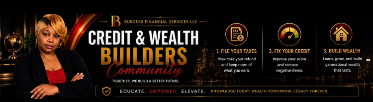 Credit & Wealth Builders Community — Fix Your Credit, File Taxes, Build Wealth